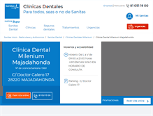 Tablet Screenshot of clinicadental-majadahonda.sanitas.es