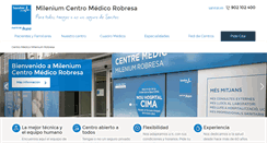 Desktop Screenshot of centromedicomilenium-robresa.sanitas.es