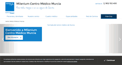 Desktop Screenshot of centromedicomilenium-murcia.sanitas.es