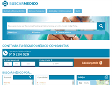 Tablet Screenshot of buscarmedico.sanitas.es