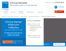 Tablet Screenshot of clinicadental-bilbao.sanitas.es