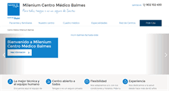 Desktop Screenshot of centromedicomilenium-balmes.sanitas.es